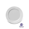 Prato Sobremesa Capri Porcelana Branca Germer Ø20cm
