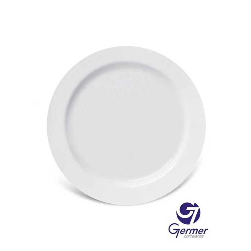 Prato Fundo Capri Porcelana Branca Germer Ø23cm