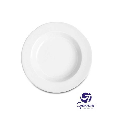 Prato Fundo BarHotel Porcelana Branca Germer Ø24cm