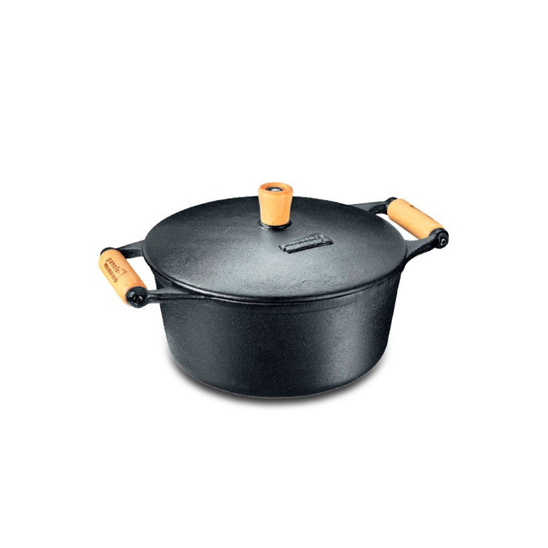 Caçarola de Ferro com Alça e Tampa 3,0L