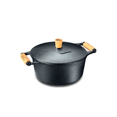 Caçarola de Ferro com Alça e Tampa 3,0L