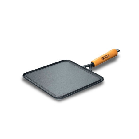 Bifeteira de Ferro Lisa Quadrada 24cm