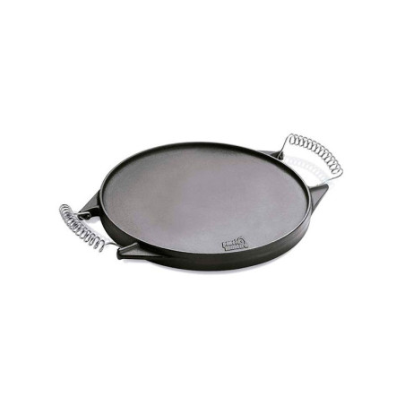 Chapa de Ferro Redonda Dupla Face com Alça Espiral Ø30cm