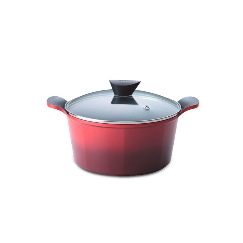 Caçarola de Alumínio com Revestimento Cerâmico e Tampa Ø28cm