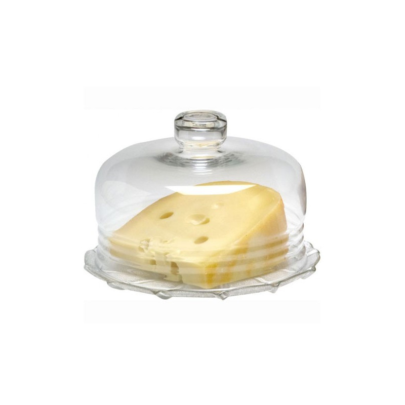 Queijeira de Vidro Transparente 11,5cm Loja Apolo