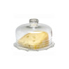 Queijeira de Vidro Transparente 11,5cm Loja Apolo