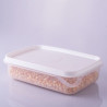 Pote de Plástico Retangular 900ml Moduline - Branco