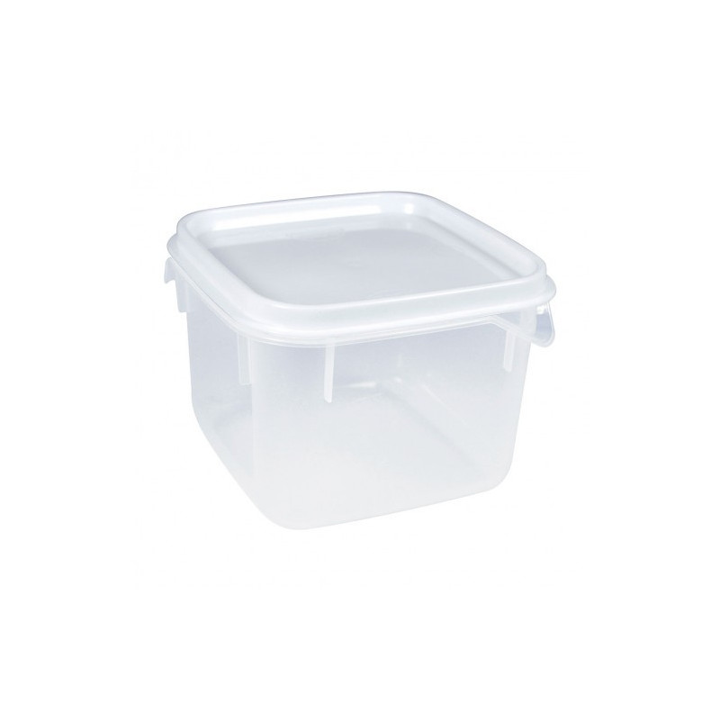 Pote de Plástico Quadrado 1,1L Moduline-Branco Pote de Plástico Quadrado 1,1L Moduline-Branco