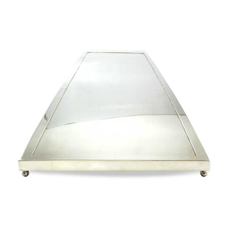 Bandeja retangular prata - 120x30cm