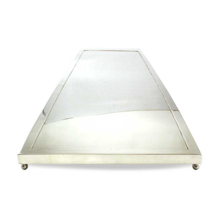 Bandeja retangular prata - 120x30cm