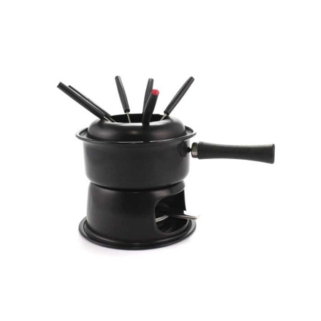 Aparelho de Fondue Lugano 11 pçs - preto