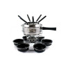 Aparelho de Fondue Carrossel Inox 18 pçs - preto