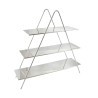 Expositor Triangular com 3 Bandejas - 70x23x70cm