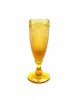 Taça de Champanhe Bico de Jaca Ambar