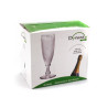 Taça de Champanhe Bico de Jaca Verde 6 unidades