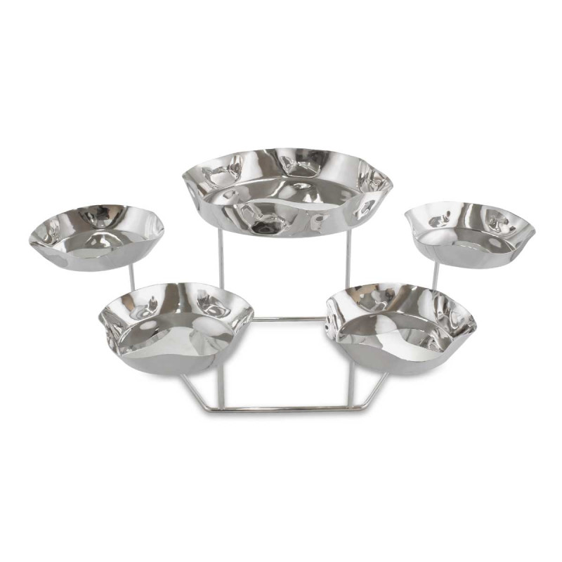 Suporte com 5 Travessas redondas Waves - 78x50x25cm alt.