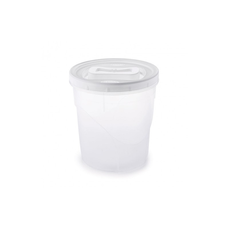 Pote de Plástico Redondo 3,2L Rosca - Branco