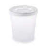 Pote de Plástico Redondo 3,2L Rosca - Branco