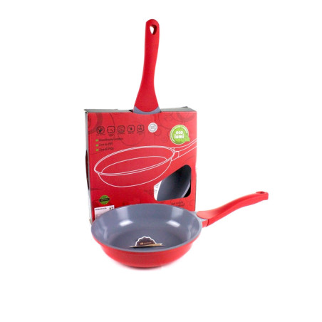 Frigideira Vermelha Cerâmica Ecolumi 24cm