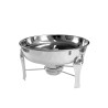 Rechaud com cuba inox redondo