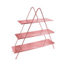 Expositor Triangular com 3 Bandejas - 70x23x70cm