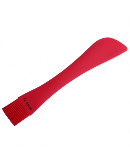 Pincel com Espátula em Silicone Vermelho Collor Full