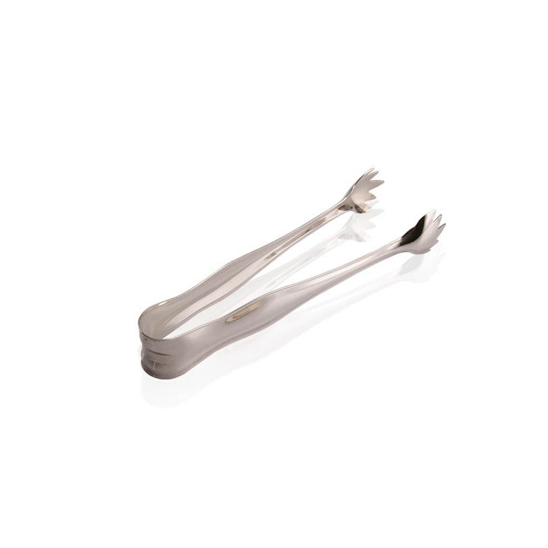 Pinça / Pegador p/ Gelo Liso Prata Apolo