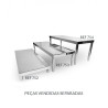 Mesa Expositora Retangular 50x20x20cm