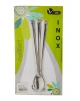 Colher para Suco Aço Inox 18cm 03 pcs