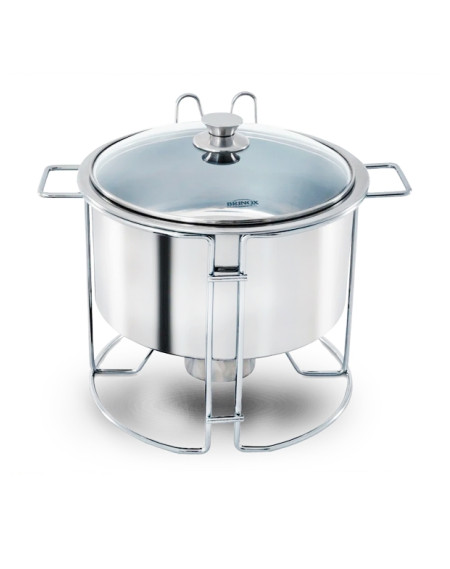 Rechaud Redondo B. Maria com Tampa de Vidro Savoy 4,5L