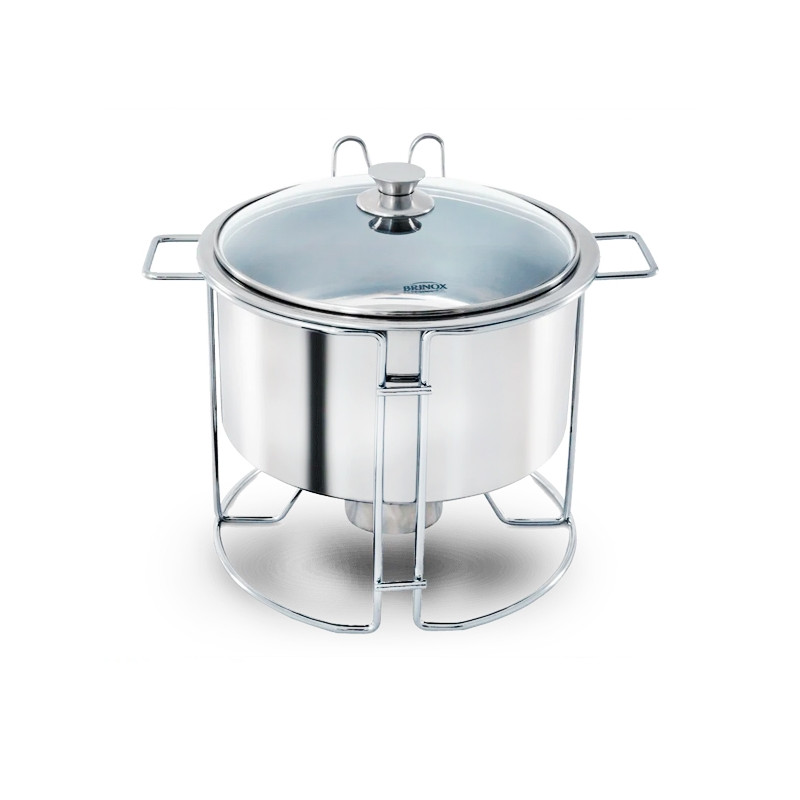 Rechaud Redondo B. Maria com Tampa de Vidro Savoy 4,5L