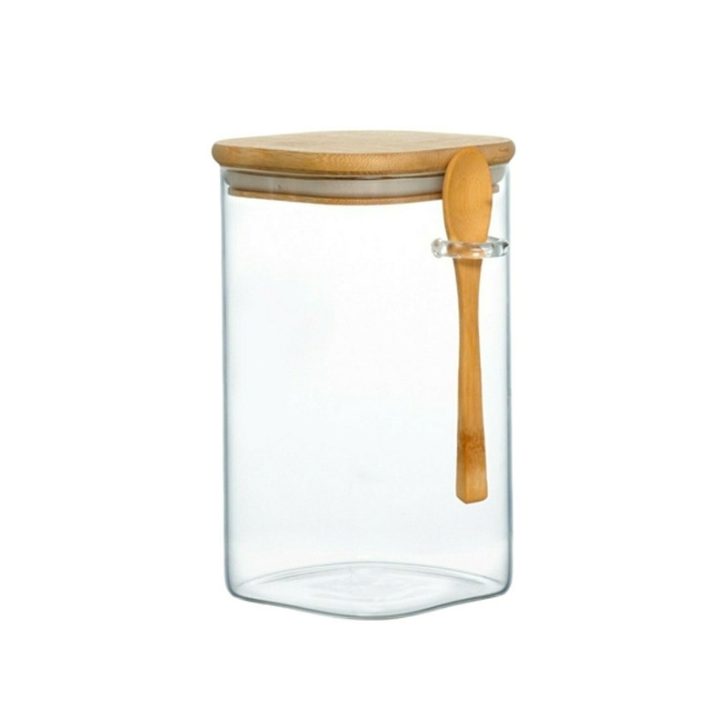 Pote Hermético Liege 1.3L Borossilicato e Bambu