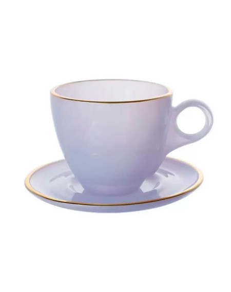 Jogo de Xicara Cha Borda Dourada 04 pcs