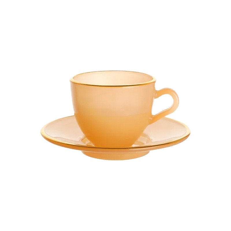 Jogo de Xicara Cha Borda Dourada 04 pcs