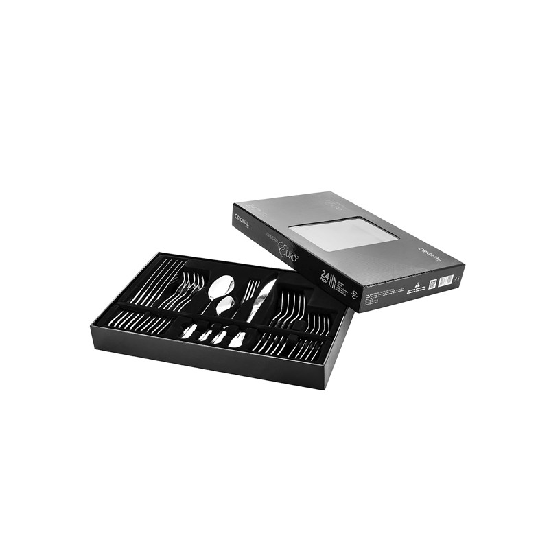 Faqueiro Aço Inox 24 PCS Euro