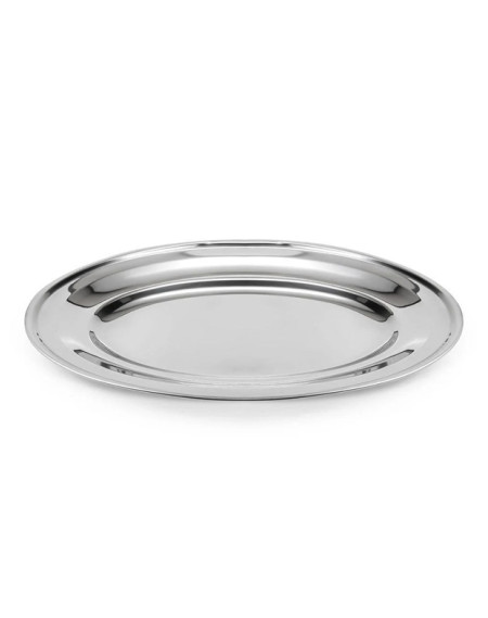 Travessa Oval Rasa Aço Inox 45 cm