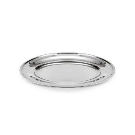 Travessa Oval Rasa Aço Inox 45 cm