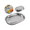 Baixela Oval Aço Inox 28 cm