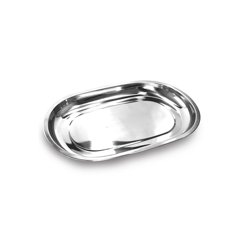 Baixela Oval Aço Inox 35 cm