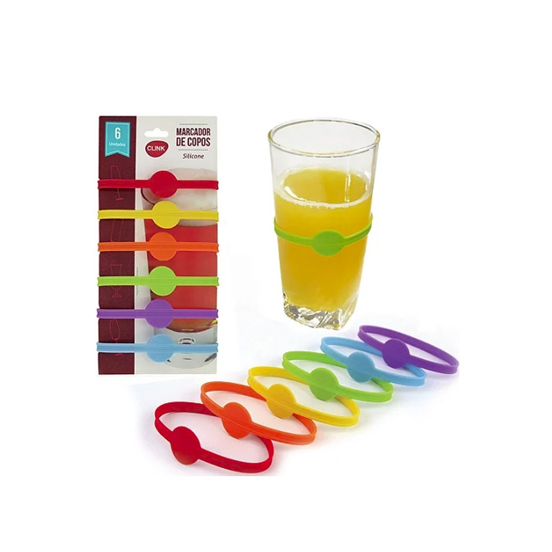 Jogo de Marcadores de Copos 6 unidades