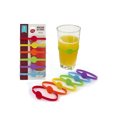 Jogo de Marcadores de Copos 6 unidades