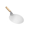 Pá Para Pizza Cabo de Madeira Aço Inox 30 cm