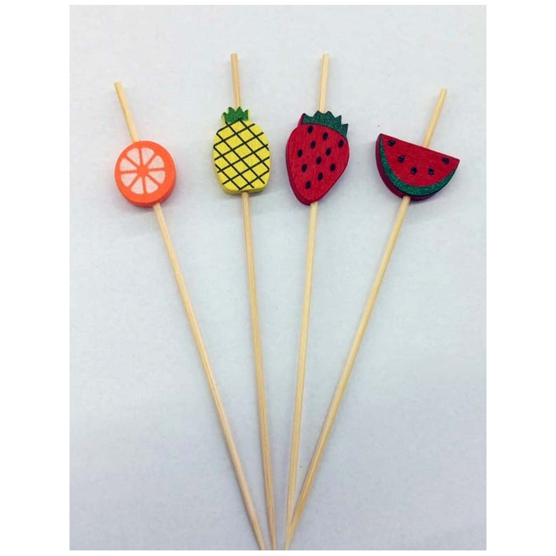 Palito P/Petisco Frutas - 20 Unidades