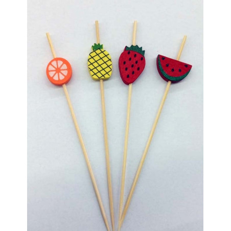 Palito P/Petisco Frutas - 20 Unidades