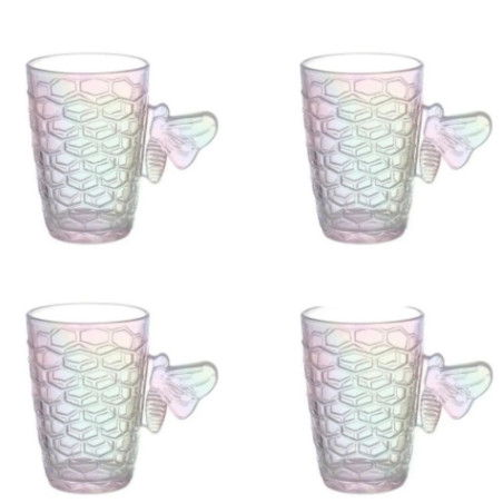 Jogo de Canecas Furta cor Rainbow 4 pcs