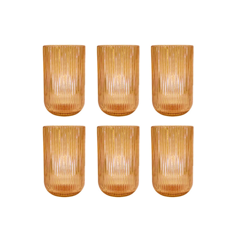 Jg de Copo Ambar Versalhes 06 pcs 425 ML