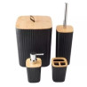 Kit Para Banheiro 04 pcs Preto