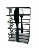 Porta Talher Aco Inox Preto