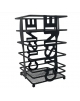 Porta Talher Aco Inox Preto