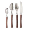 Faqueiro Aço Inox Cabo Plastico 24 PCS